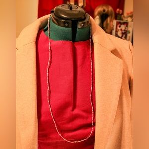 18.5” Beaded Necklace Made with Glass Seed Beads/ Wrap Bracelet